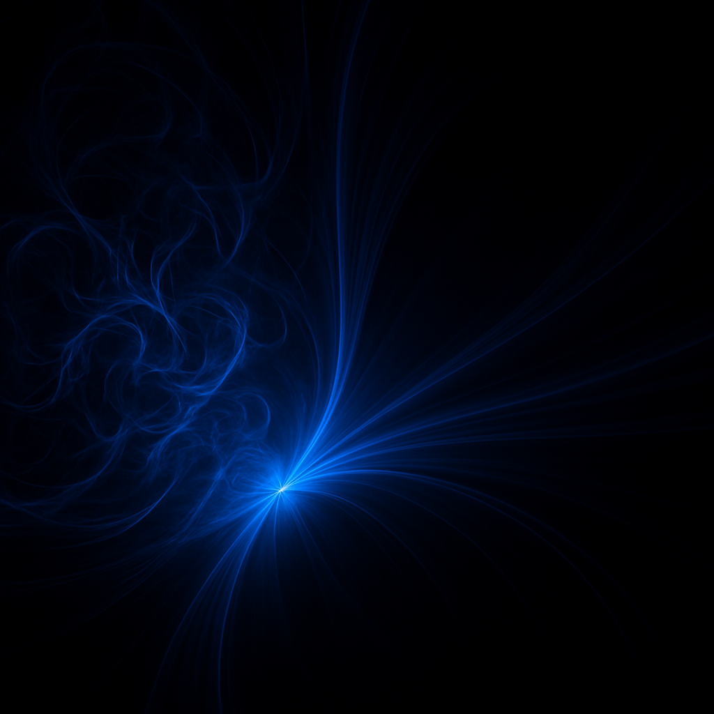 need a black image with something dark blue reflecting chaos to clarity but without any text-1