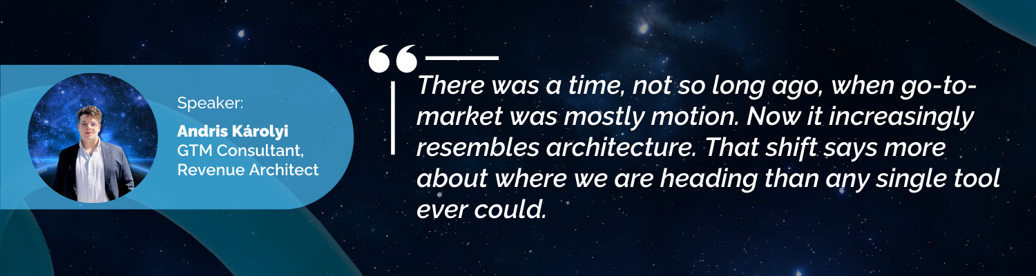 There was a time, not so long ago, when go-to-market was mostly motion. Now it increasingly resembles architecture. That shift says more about where we are heading than any single tool ever could.
