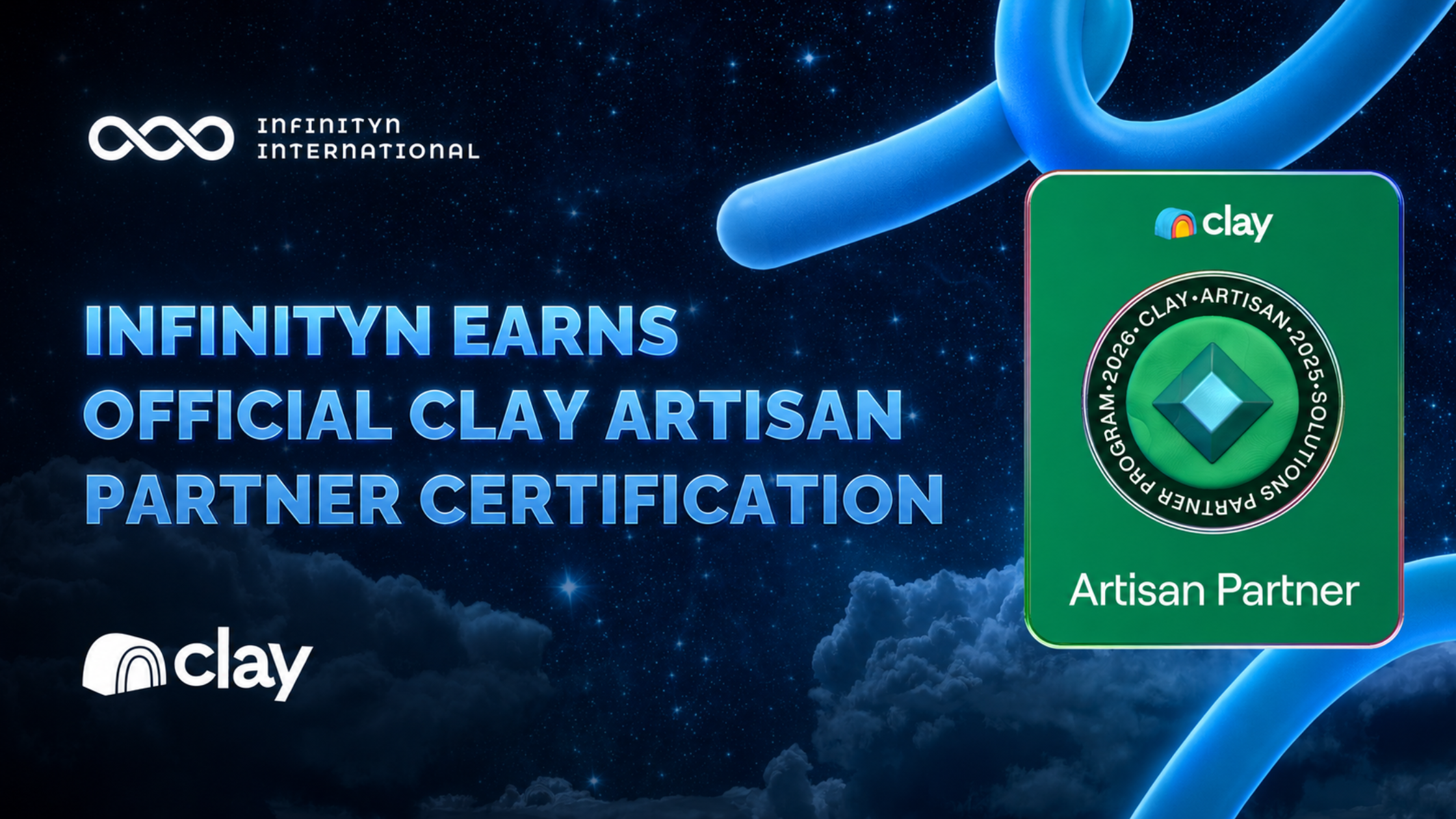 Infinityn Earns Official Clay Artisan Partner Certification